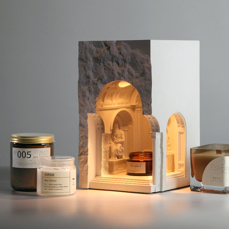 Concrete Candle Melting Lamp
